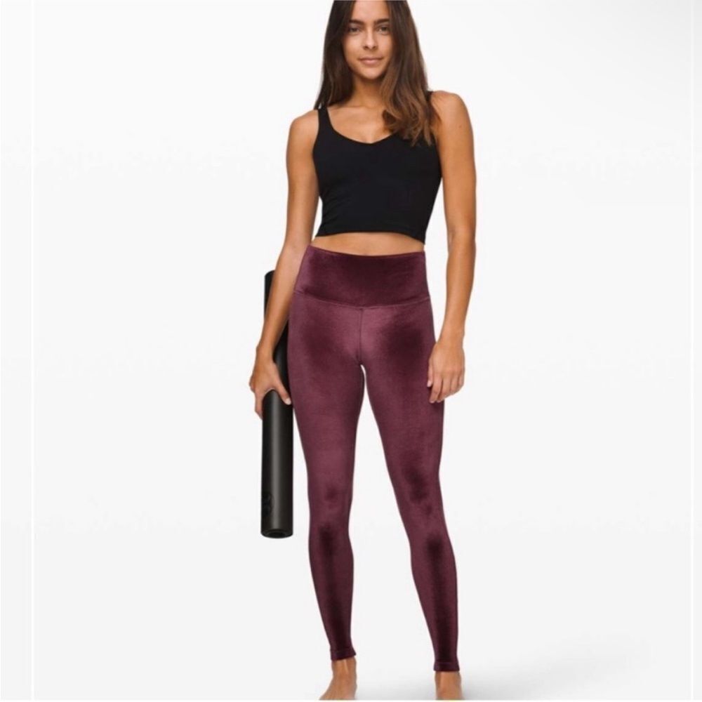 LULULEMON | Special Edition Wunder Lounge Velvet Garnet Leggings Women’s Size 12 - Picture 14 of 14
